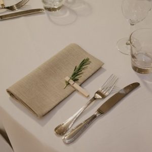 Serviette lin naturel