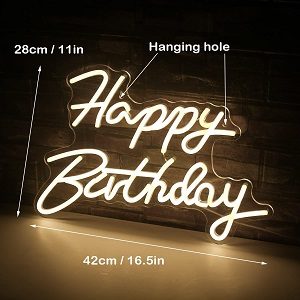 Néon « Happy Birthday »