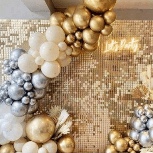 Backdrop Sequin Doré