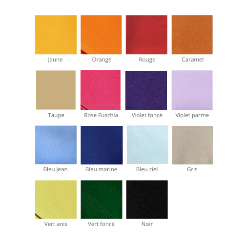 Serviette couleur