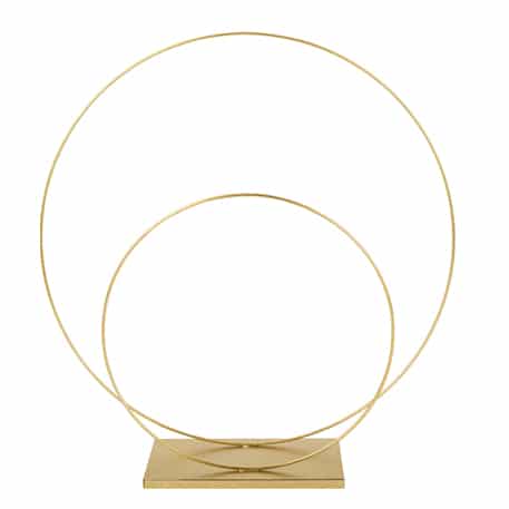 Double cercle doré