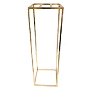 Colonne métal doré 1m