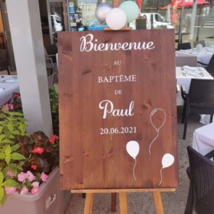 Chevalet bois foncé