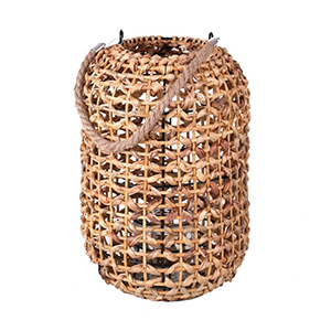 lanterne-ethnique-en-rotin-natural-living-23x41 cm E&C Events location matériel décoration mariage anniversaire événement Pays de Gex Geneve