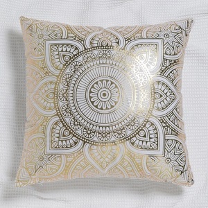 Coussin Mandala Doré