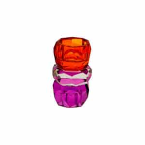 Bougeoir Violet & Orange