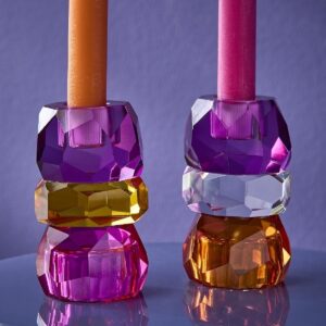 Bougeoir Rouge & Violet
